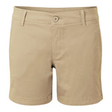 Beige shorts on a white background