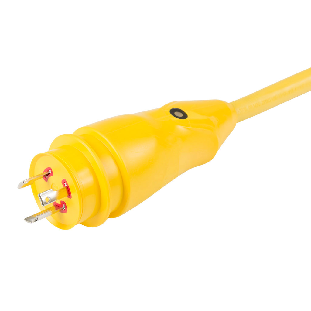 Marinco EEL 50' 30A Yellow Shorepower Cord (w/LED)