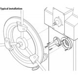 Bulkhead Fit Kit Raymarine diagram