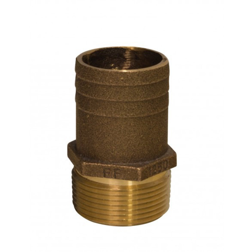 Groco Bronze Tailpipe 1" NPT to 1-1/4" Barb