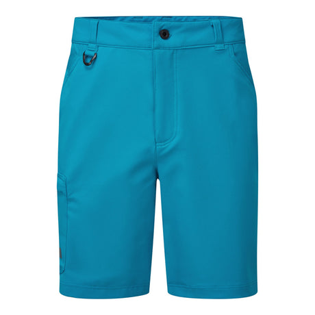 Blue shorts on a white background