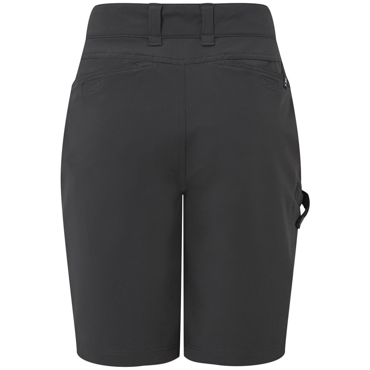 Black shorts on a white background