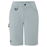 Light gray shorts with a small logo on a white background