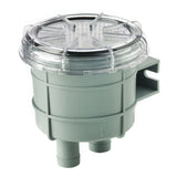 Gray filter with clear top on a white background