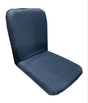 Blue seat cushion on a white background