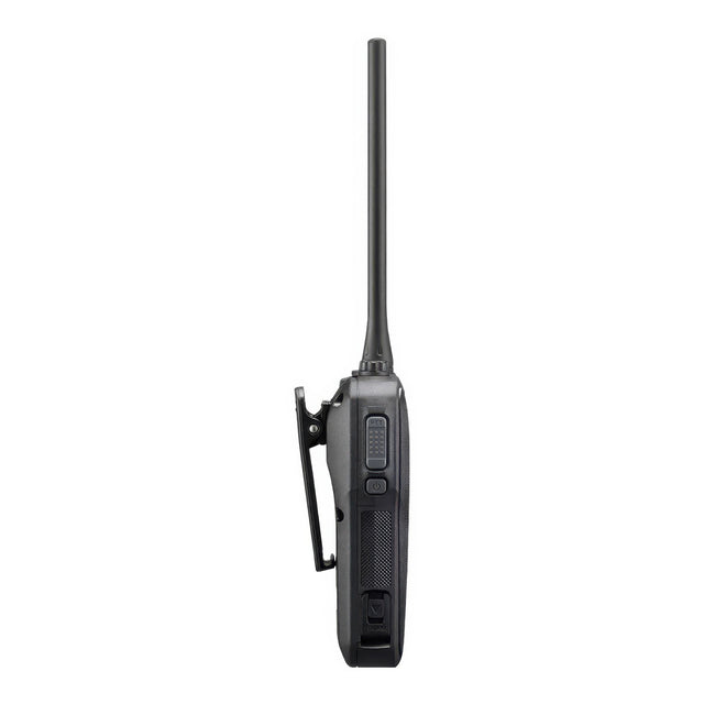 Black walkie talkie on a white background