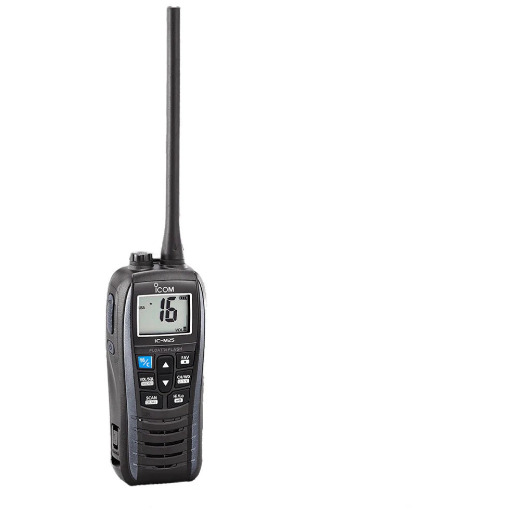 Icom IC-M25 Handheld VHF Marine Radio - Black
