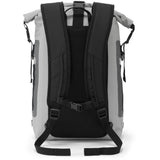 Back view of grey Gill backpack.