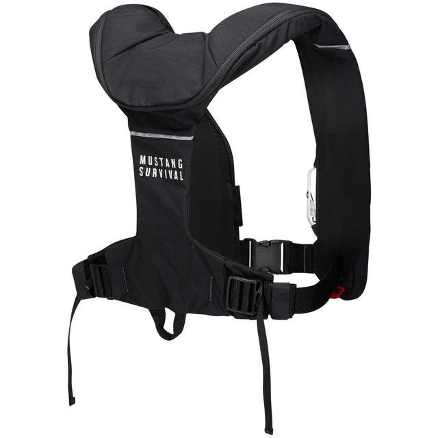 Mustine Elite 190 Inflatable PFD back of black.