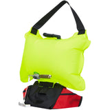 Back of Yellow Mustang belt PFD