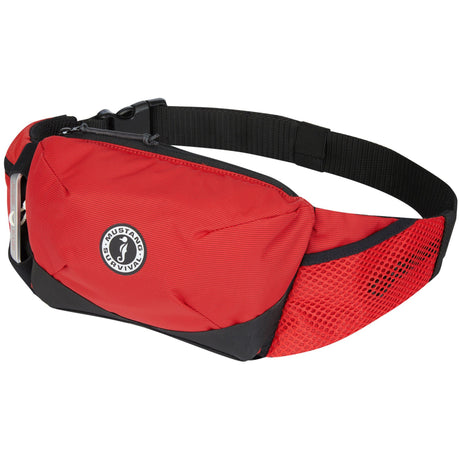 Back of Yellow Mustang belt PFD