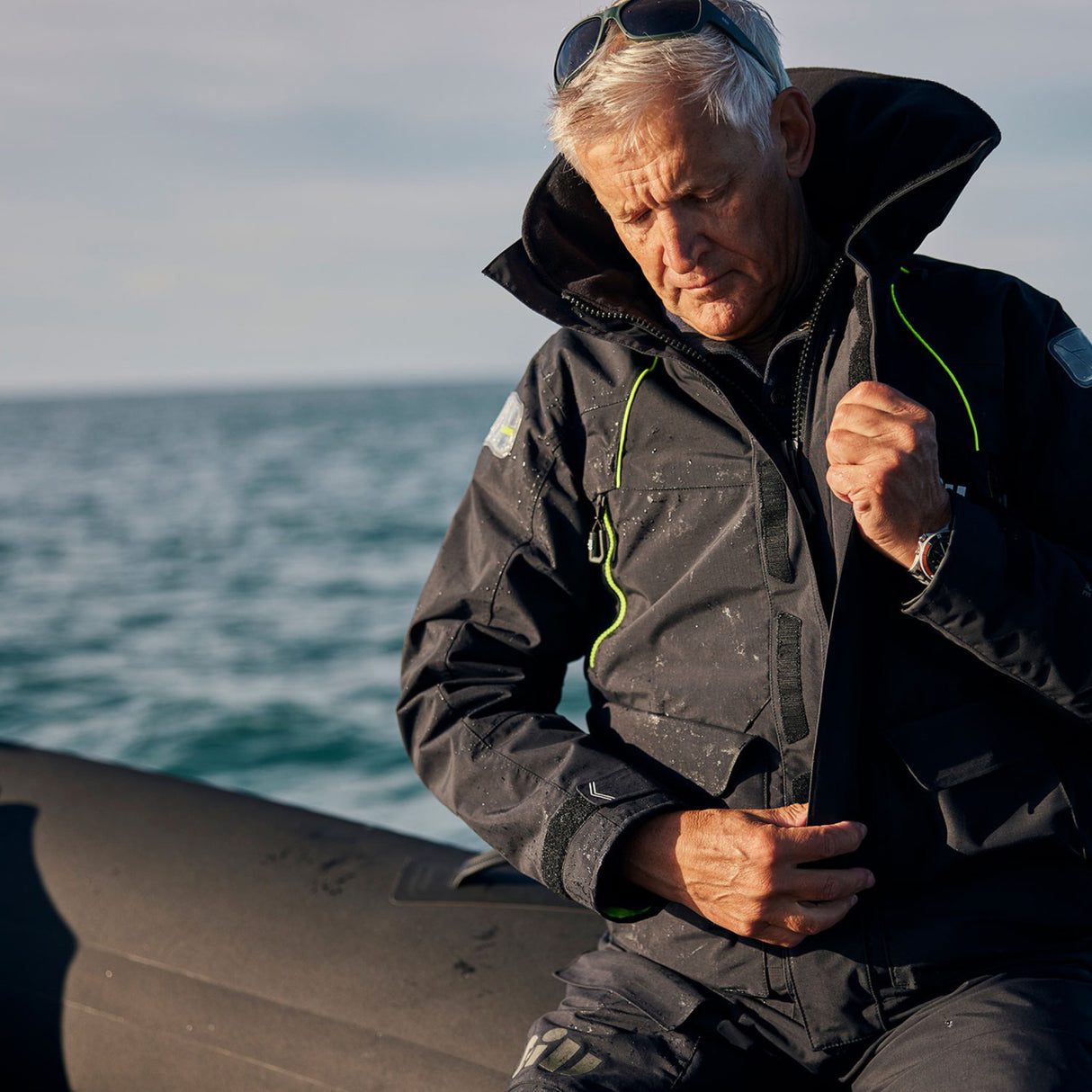 Gill OS2 Men's Offshore Jacket - with hood.