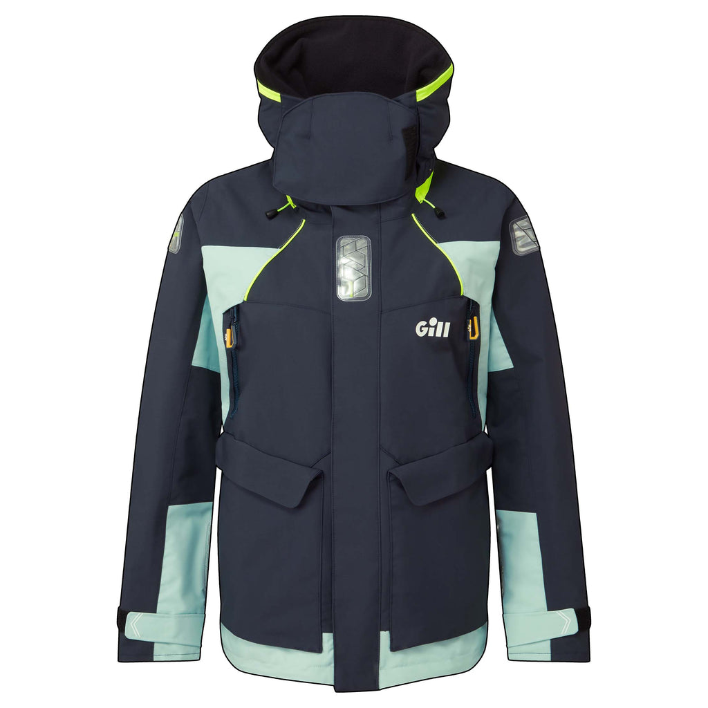 Gill OS2 Women's Offshore Jacket - eggshell, navy.
