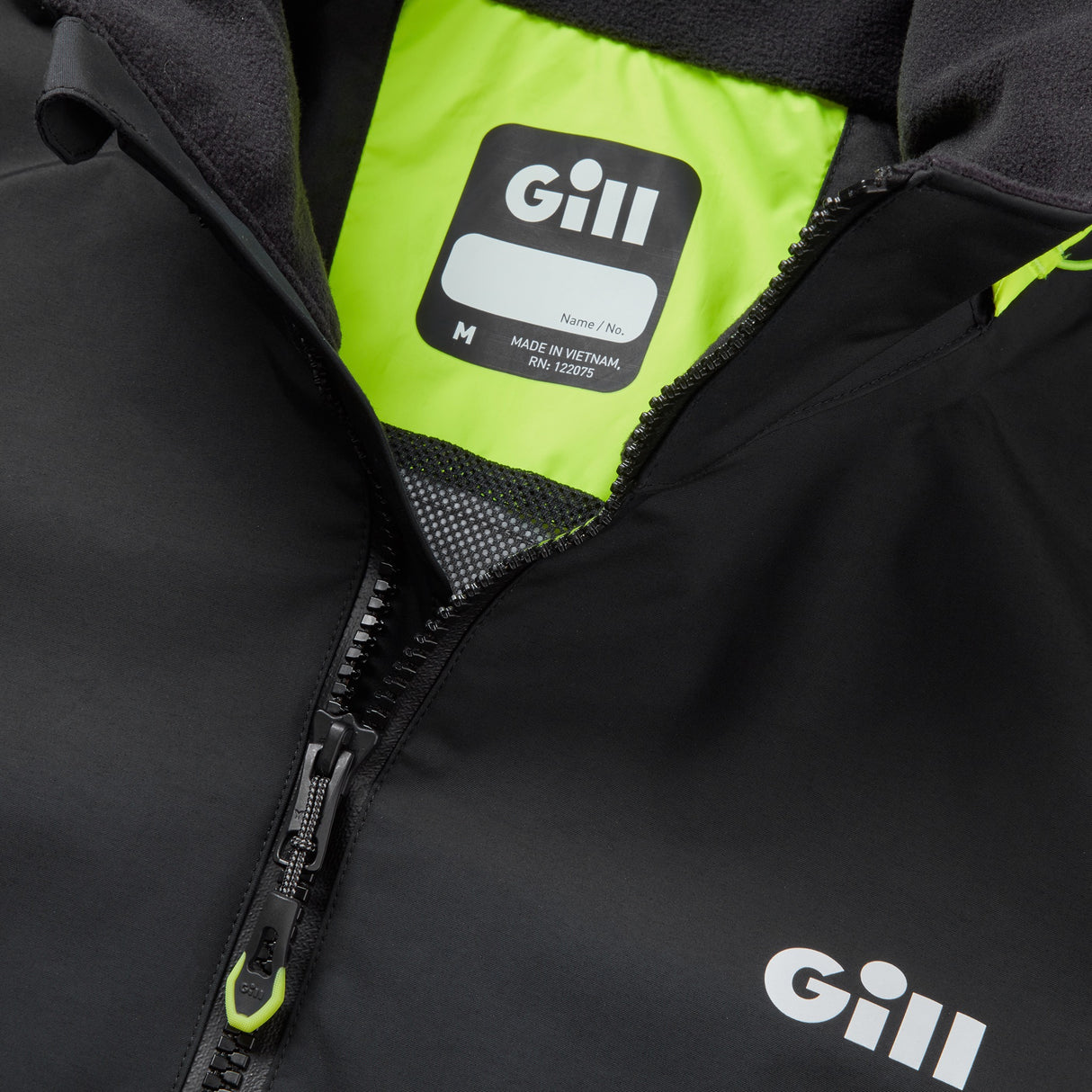 Gill Coastal Jacket - Men's black collar.