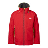 Red jacket with a brand logo on a white background