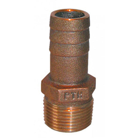 Groco Bronze Hose Barb to NPT - 1-1/4"