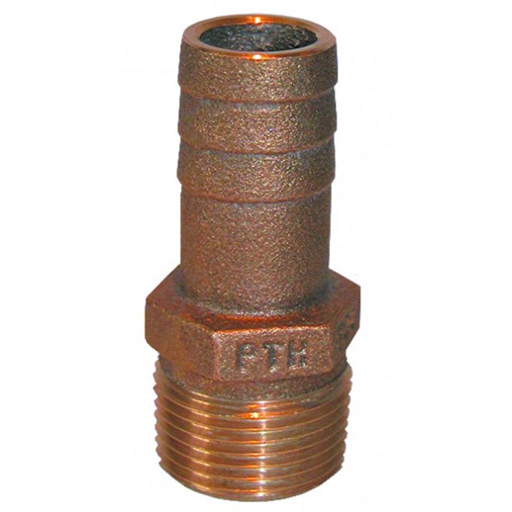 Groco Bronze Hose Barb to NPT - 1/2"