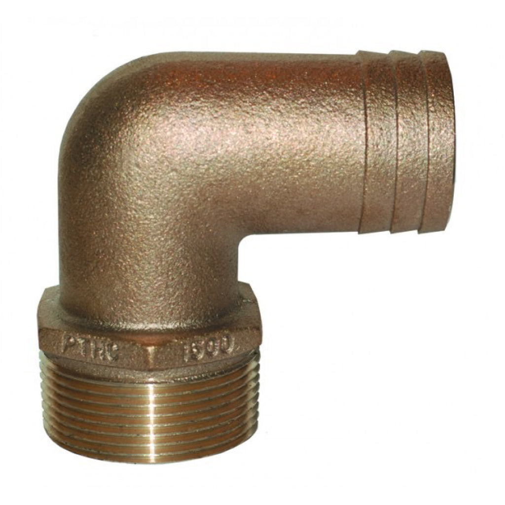 Groco 90 Degree Pipe/Hose Adapter - 1"