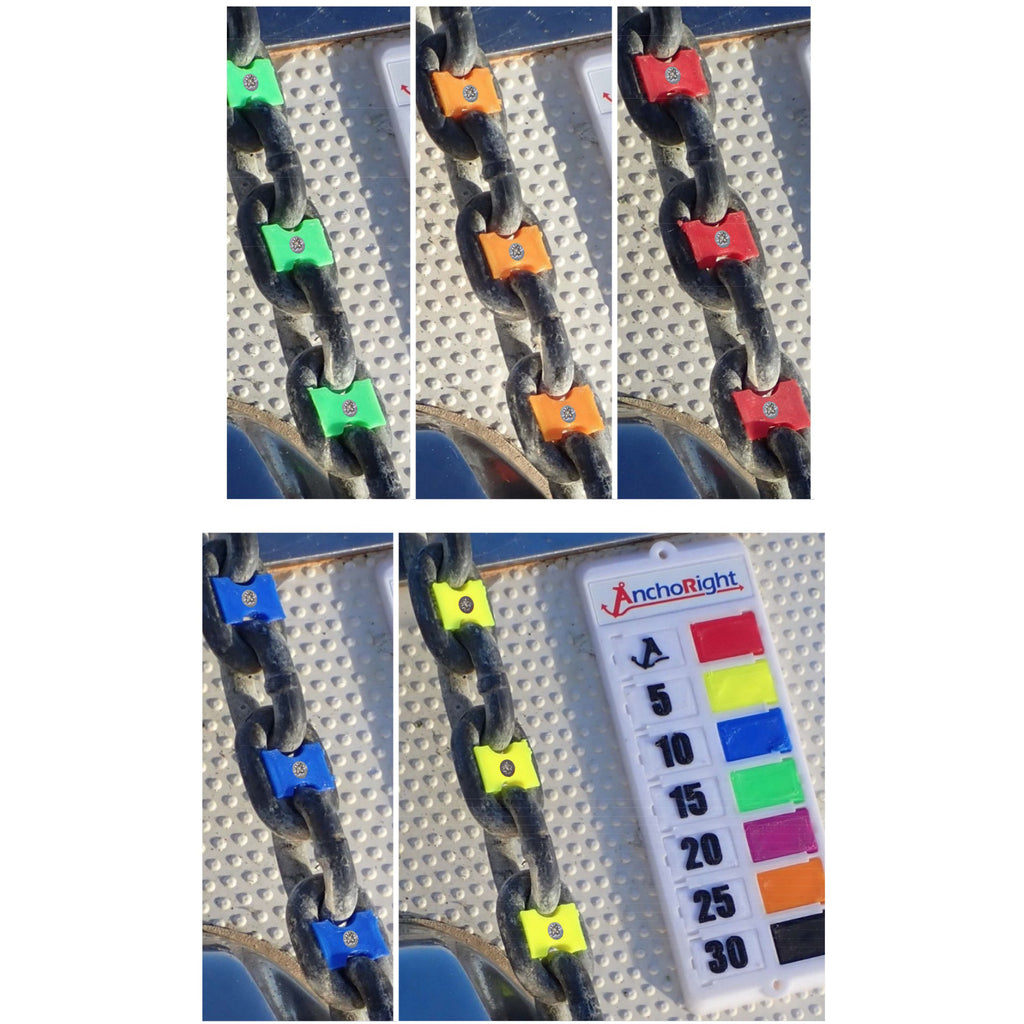 Chain Marker Set - 5/16" - 6 Colours - 30/Pack