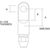 Sta-Lok Marine Marine Eye 3/8" Wire diagram