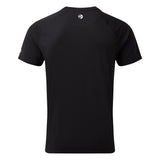 Gill Men's UV Tec SS Tee Shirt black angle view.