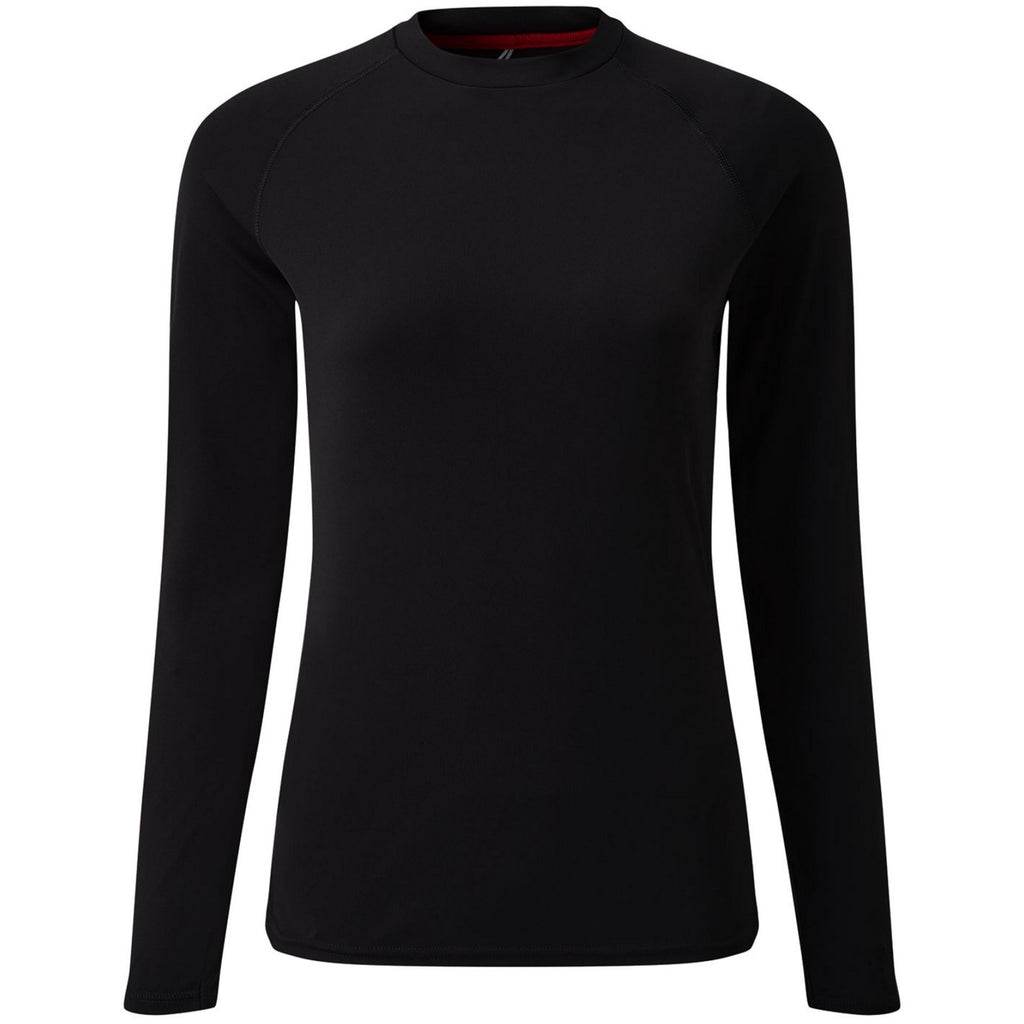 Gill Women's UV Tec Long Sleeve Tee Shirt black.