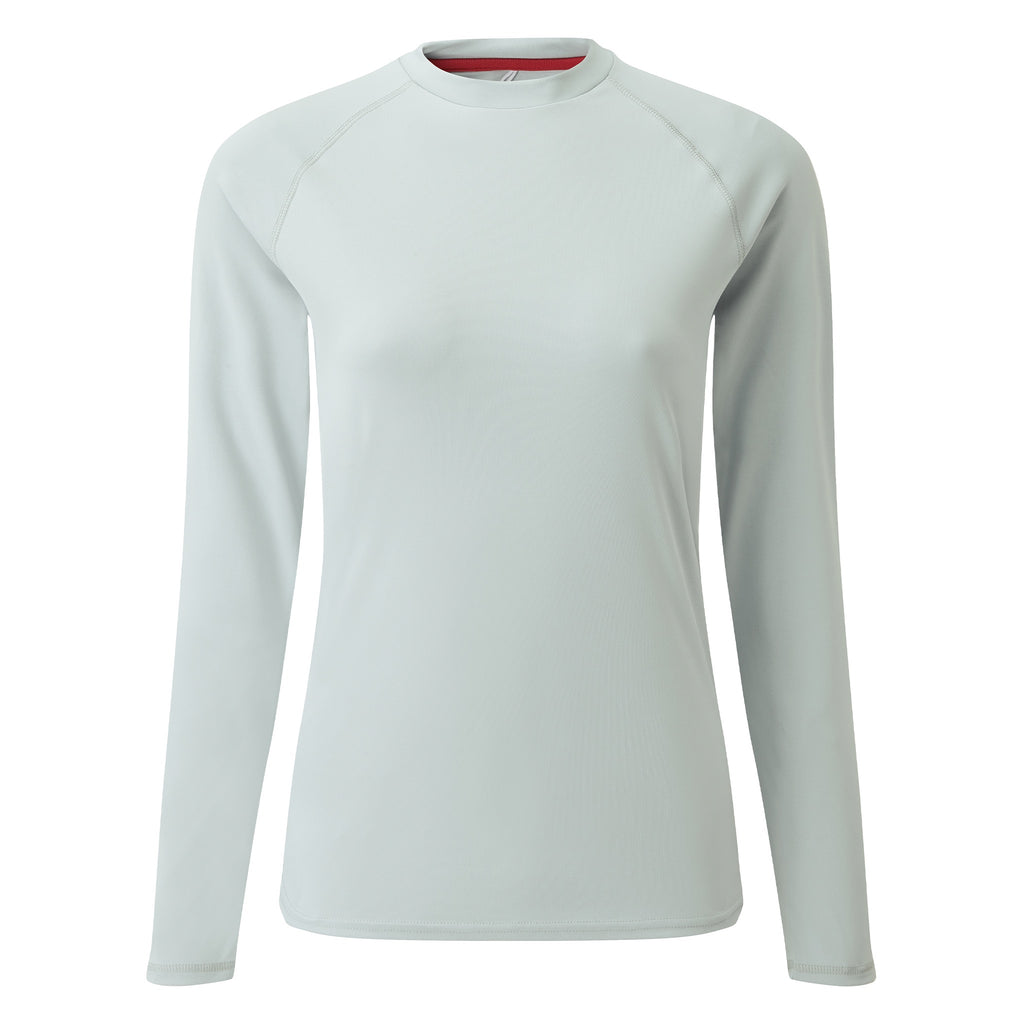Gill Women's UV Tec Long Sleeve Tee Shirt medium grey.