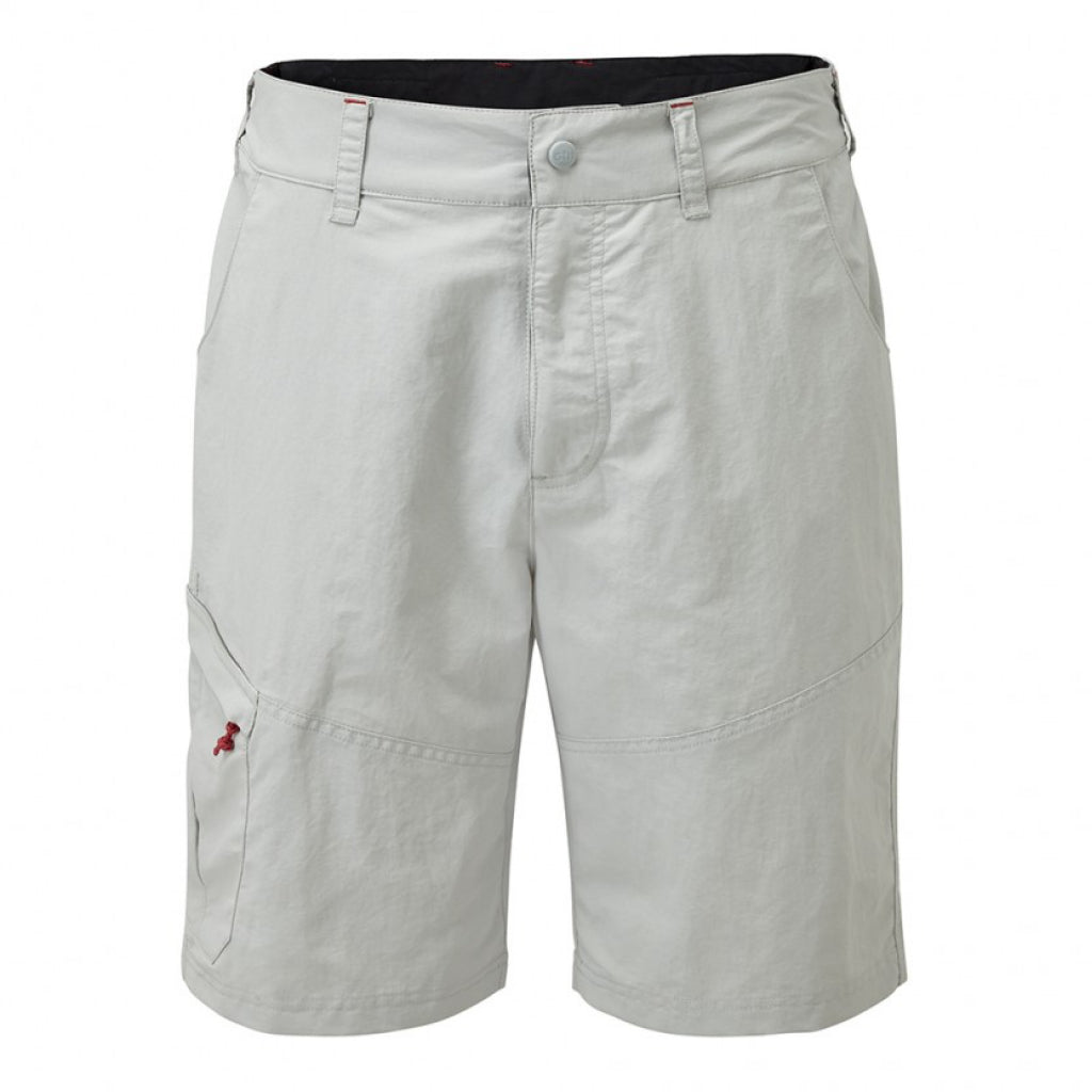 Light gray shorts on a white background