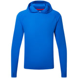 Blue hoodie on a white background