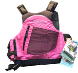 Sales pink vest.
