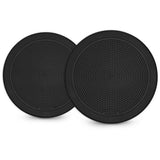 Fusion FM 6.5" Round Speakers, Black, 120 Watt Pair.