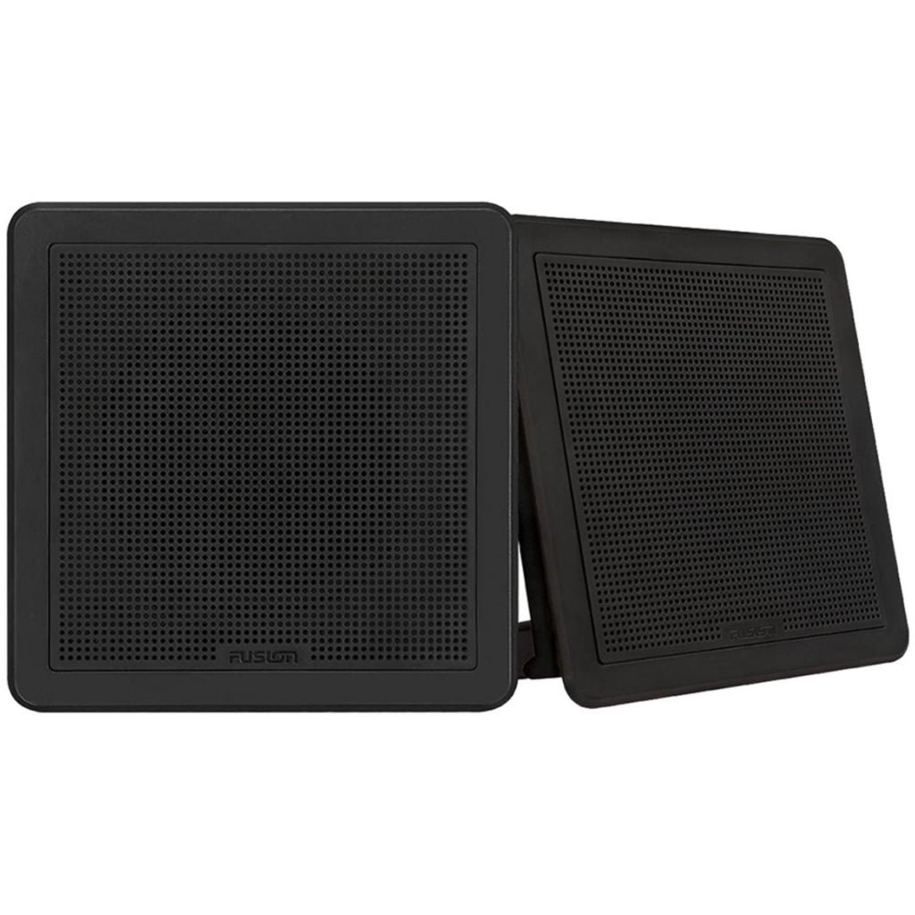 6.5" Square Speakers, Black Pair.