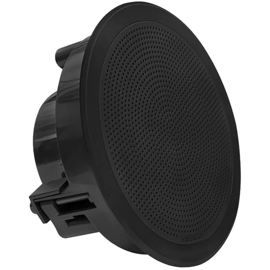 Fusion 7.7" F/M Round Speakers, Black, 200 Watt left view