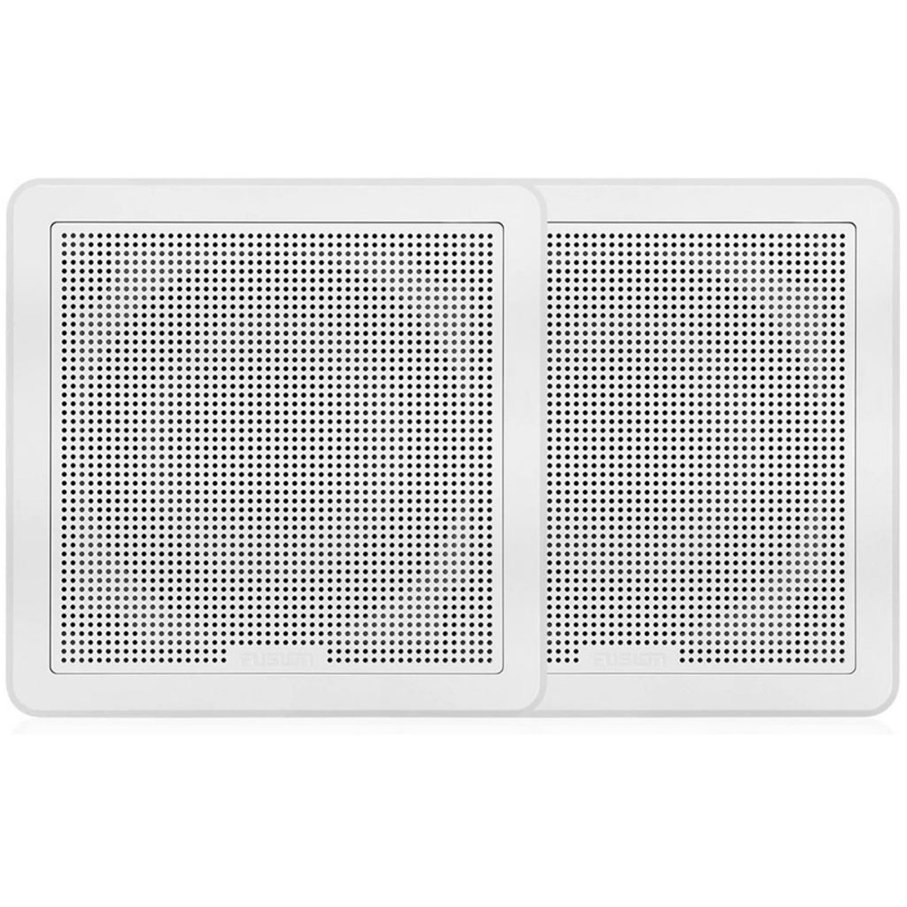 Fusion 7.7" F/M Square Speakers, White, 200 Watt front
