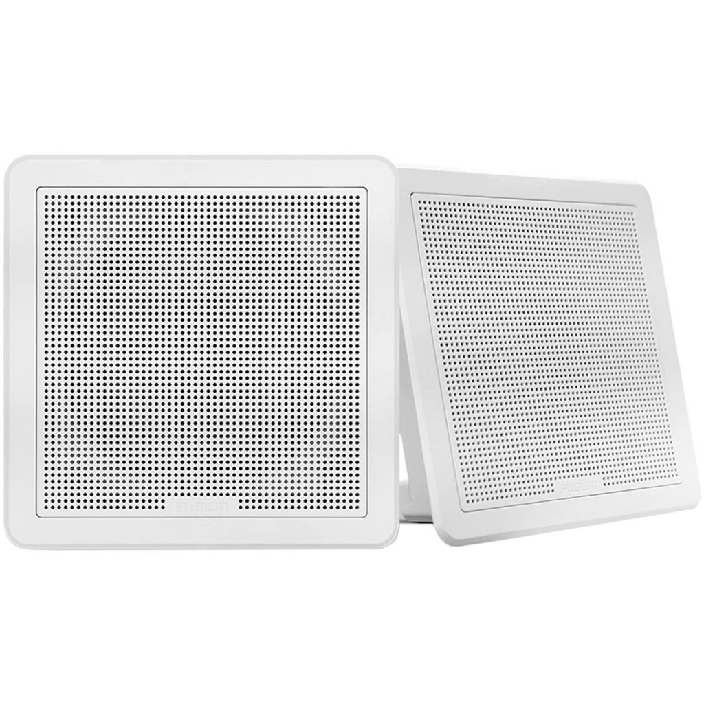 Fusion 7.7" F/M Square Speakers, White, 200 Watt
