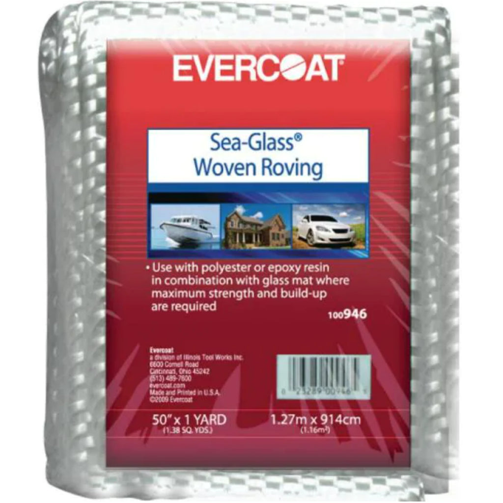 Evercoat Fiberglass Woven Roving-24oz, 50" x 36"