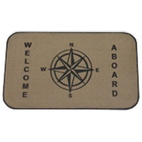Compass Rose Welcome Aboard Mat.