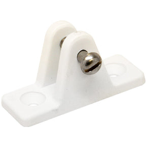 Nylon White Angle Deck Hinge.