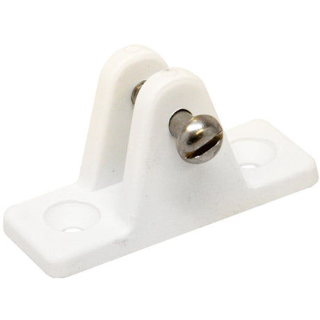 Nylon White Angle Deck Hinge.