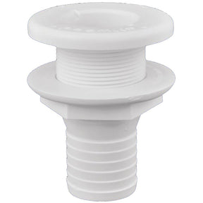1/2" White Thru-Hull Plastic.