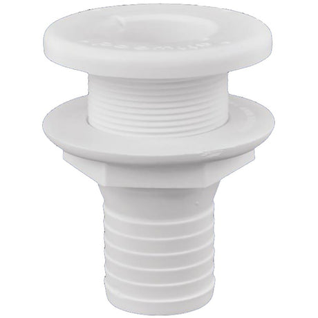 1/2" White Thru-Hull Plastic.