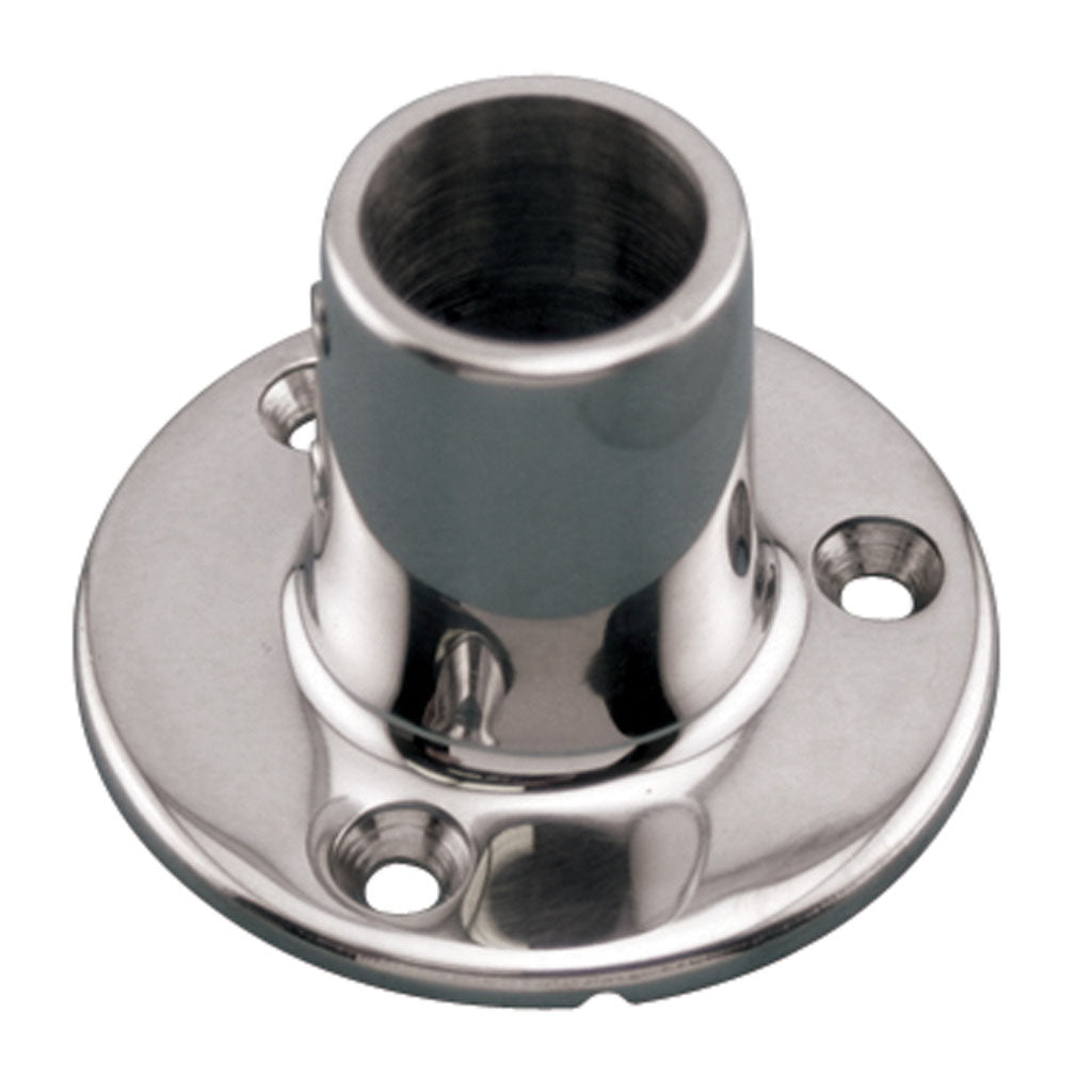12913 Stainless Steel 90D Round Base - 7/8"