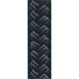 Braided Nylon Dock Line with eye-1/2" x 35' Black