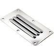 Stainless Steel 5" X 2.5" Louvered Vent.