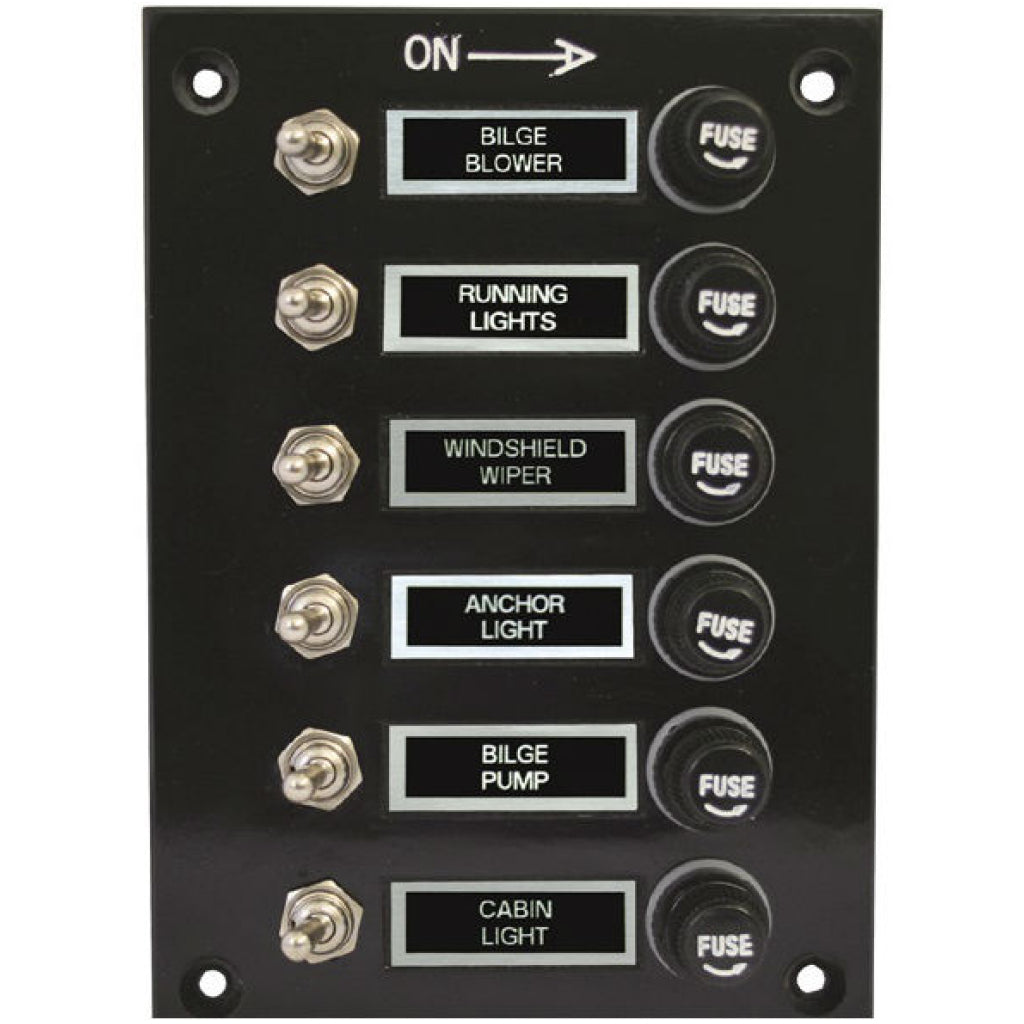 Toggle Switch Panel - 6 Gang