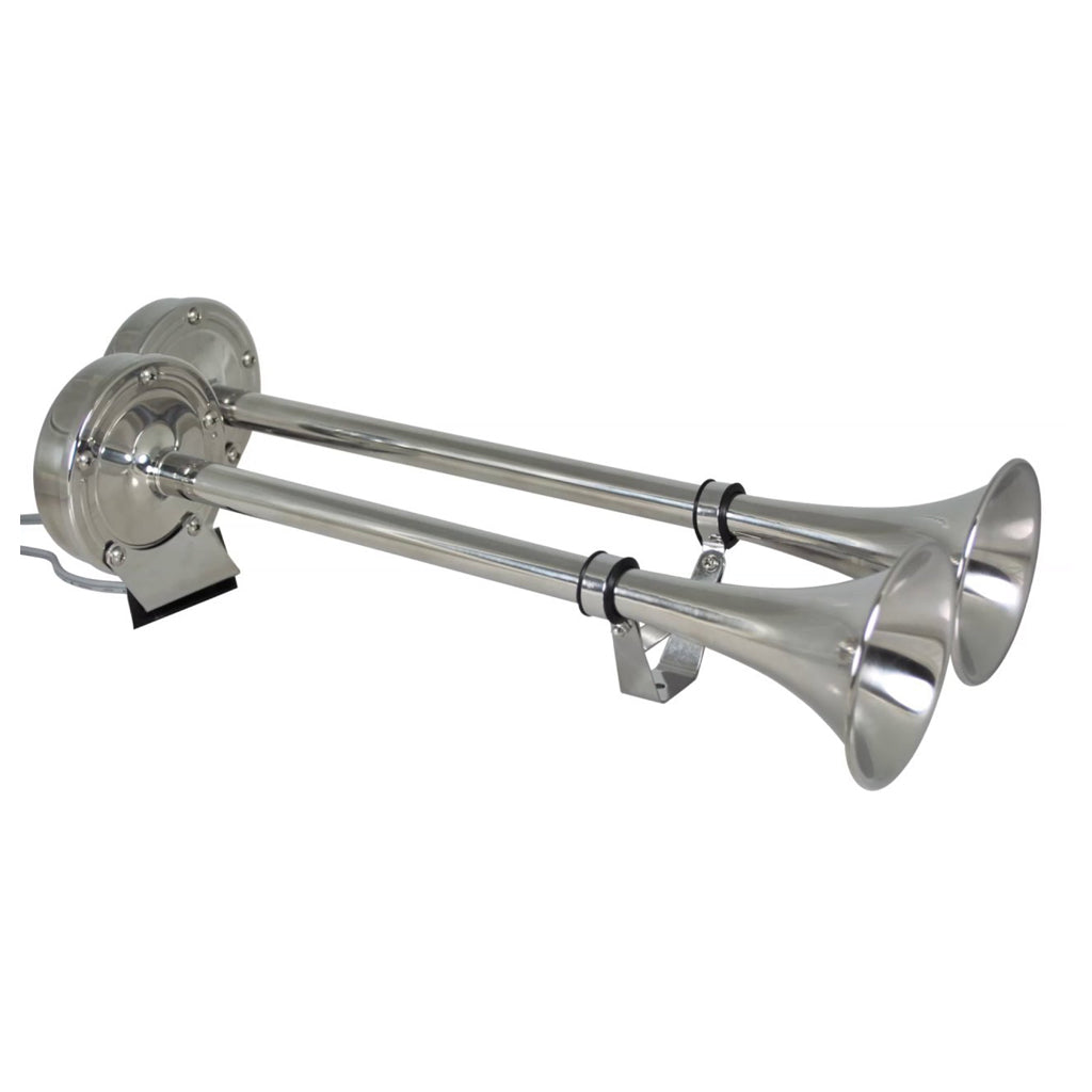 15023 Dual Stainless Trumpet Horn