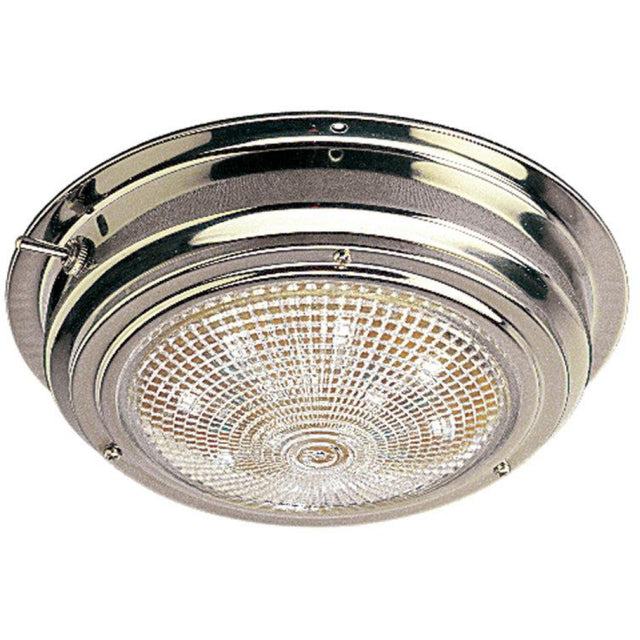 Dome Light LED - stainless, 4" diameter red/white