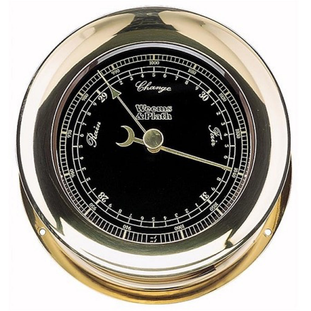 Weems & Plath Atlantis Barometer With Black Dial