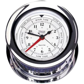Weems and Plath Chrome Atlantis Time & Tide Clock