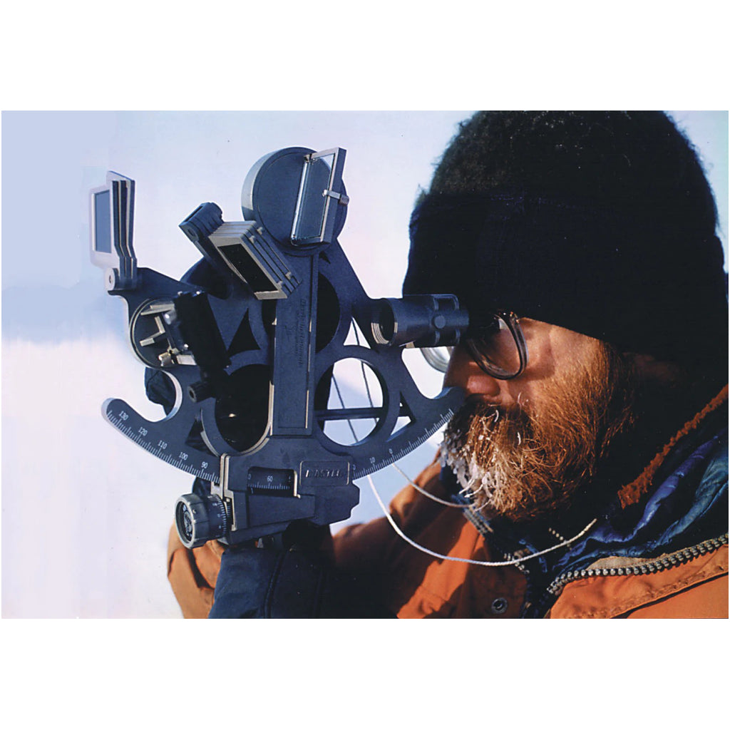Person Using Mark 15 Sextant Navigation Tool.